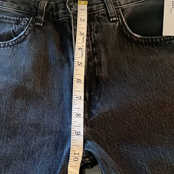 New Etica Rhea Midrise Straight Crop Jeans-Smokey Mountain Size 26 Retail $182 - Picture 7 of 13